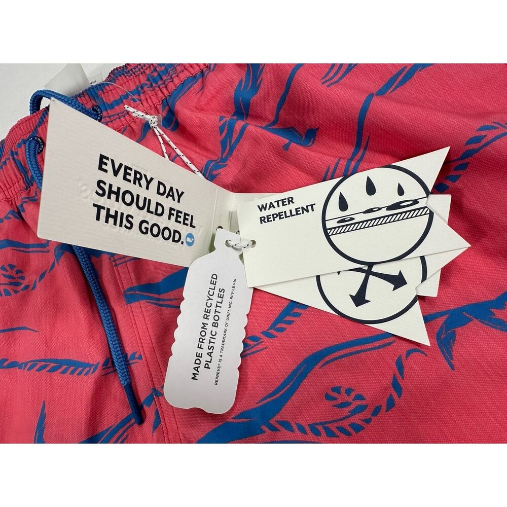 NEW VINEYARD VINES Performance Sea Grove Printed Marine Chappy Swim Trunks M - Picture 8 of 12